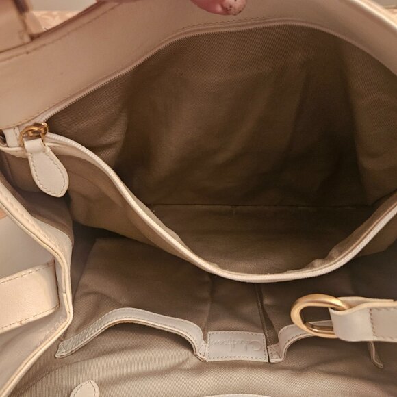 Vintage Cole Hann Leather and Satin Material Shoulder Purse - Picture 13 of 16